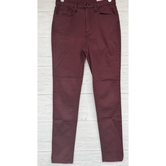 rag & bone Denim - Rag & Bone High Rise Ankle Skinny Jeans Women’s 30 Maroon Burgundy Casual Pants
